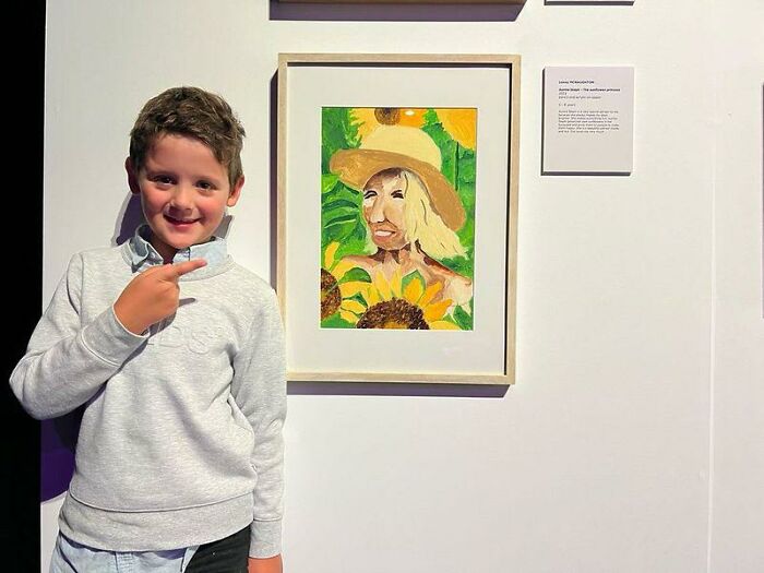 Talented 8-Year-Old's Portrait Of His Aunt Becomes Finalist In Prestigious Art Competition Talented 8-Year-Old's Portrait Of His Aunt Becomes Finalist In Prestigious Art Competition