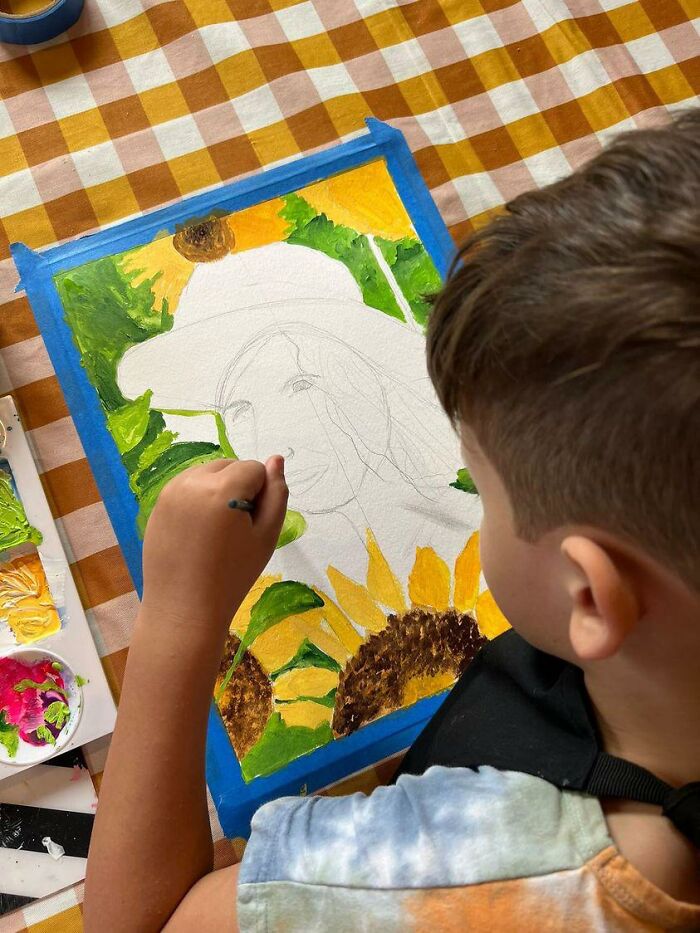 Talented 8-Year-Old's Portrait Of His Aunt Becomes Finalist In Prestigious Art Competition Talented 8-Year-Old's Portrait Of His Aunt Becomes Finalist In Prestigious Art Competition