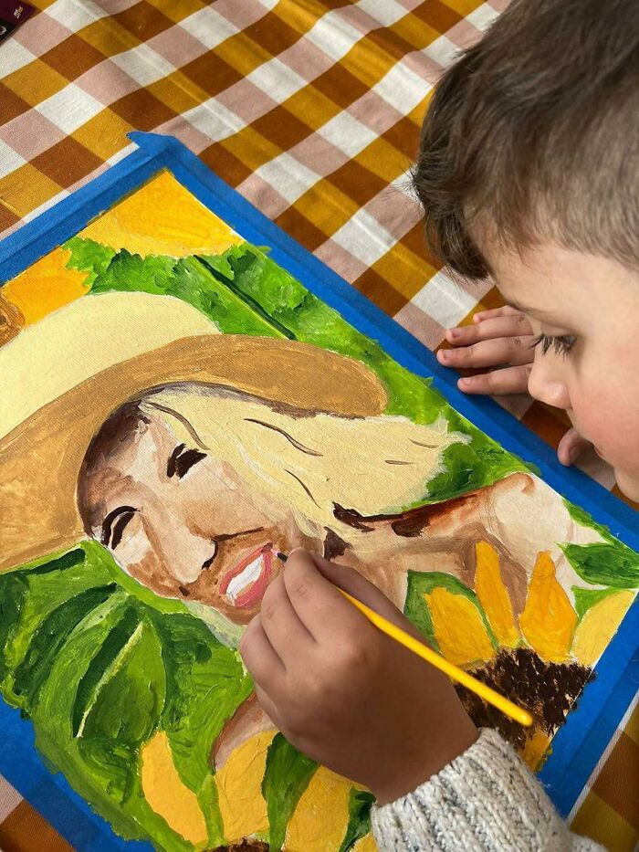 Talented 8-Year-Old's Portrait Of His Aunt Becomes Finalist In Prestigious Art Competition Talented 8-Year-Old's Portrait Of His Aunt Becomes Finalist In Prestigious Art Competition