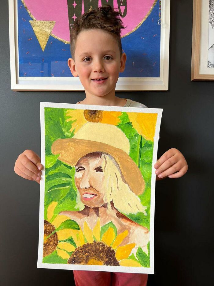 Talented 8-Year-Old's Portrait Of His Aunt Becomes Finalist In Prestigious Art Competition Talented 8-Year-Old's Portrait Of His Aunt Becomes Finalist In Prestigious Art Competition