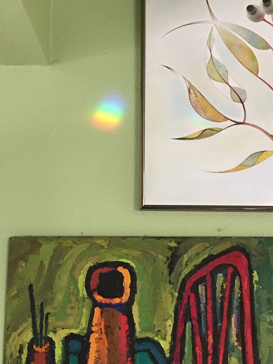 A Glimpse Of My Mom's Artwork (1920 - 1996) Blessed With A Tiny Rainbow