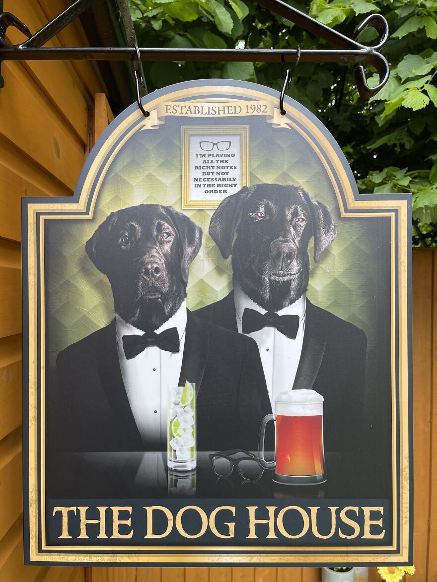 Dog House In A Morecambe And Wise Style