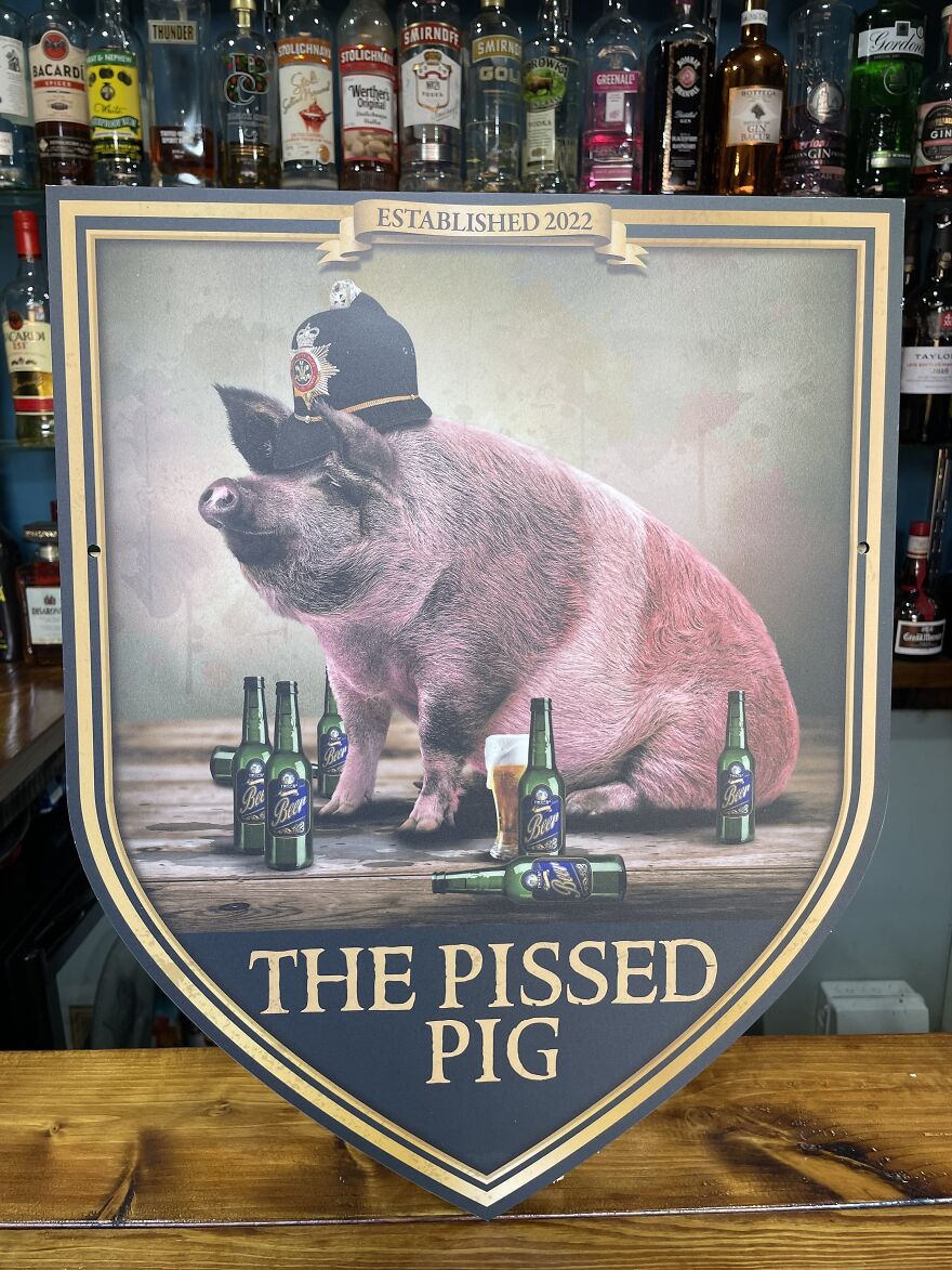 The Pickled Pig Pub Sign