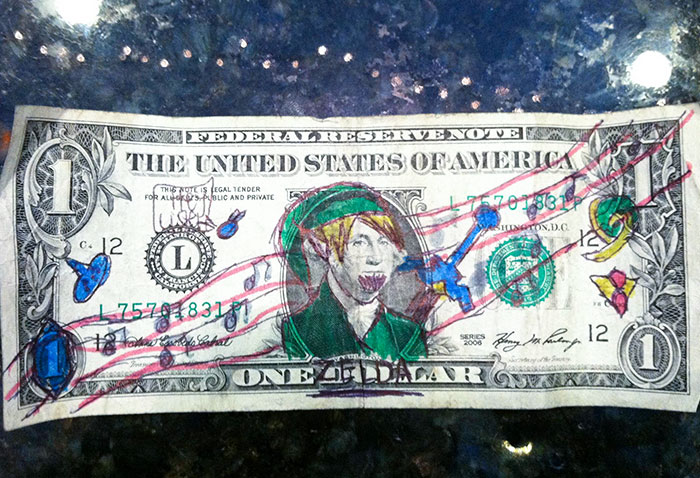 I Just Got This Dollar From A Customer At My Cafe