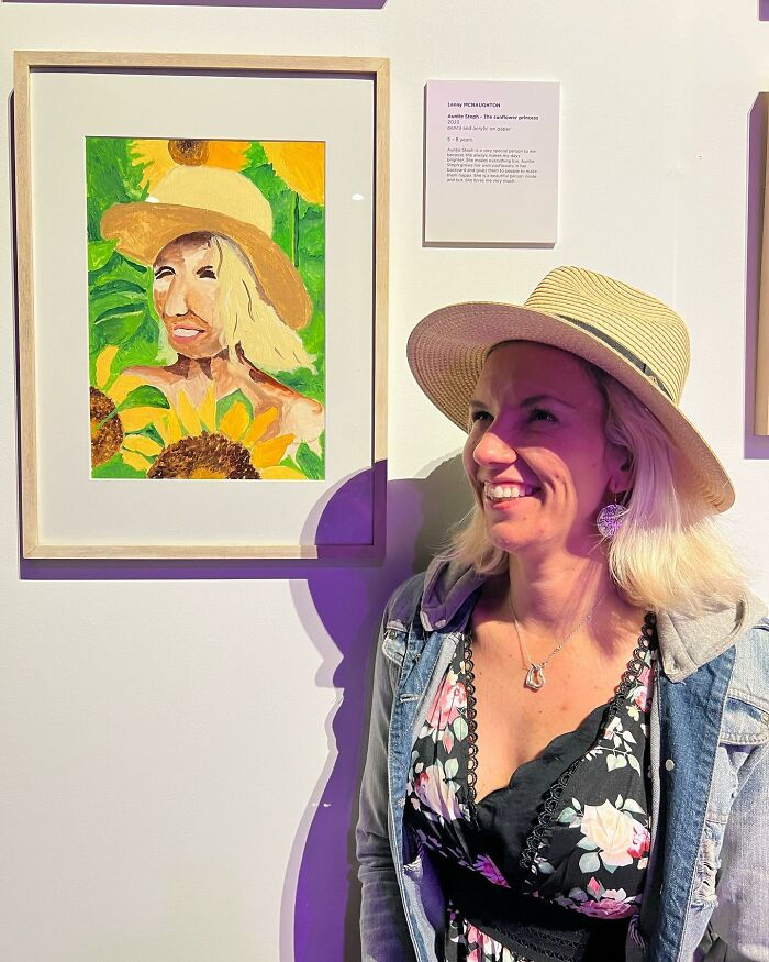 Talented 8-Year-Old's Portrait Of His Aunt Becomes Finalist In Prestigious Art Competition Talented 8-Year-Old's Portrait Of His Aunt Becomes Finalist In Prestigious Art Competition