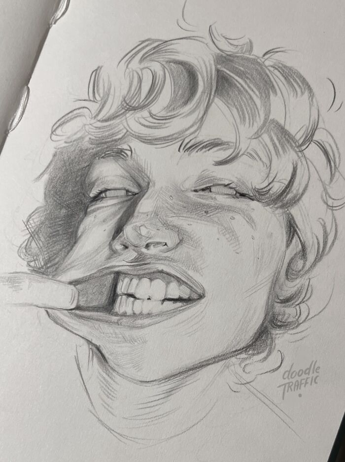 My Self-Taught "Portrait Sketchbooking" Art