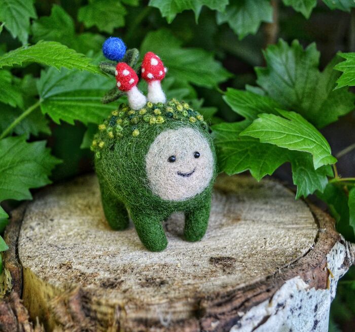 7 Forest Spirits That I Made From Felt