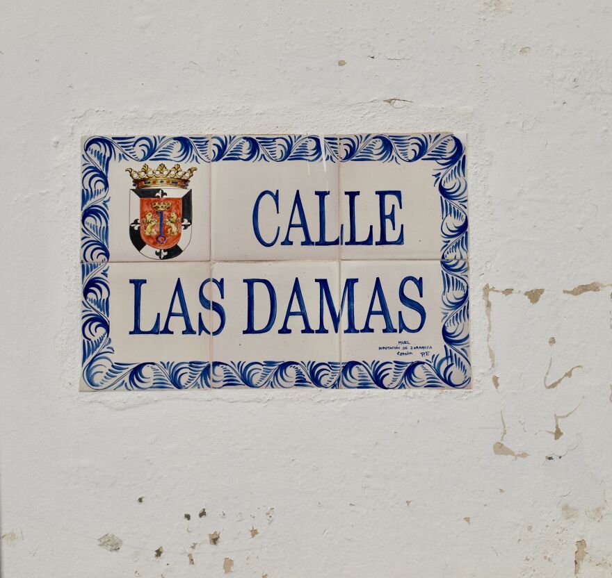The Sign Indicating Calle Las Damas