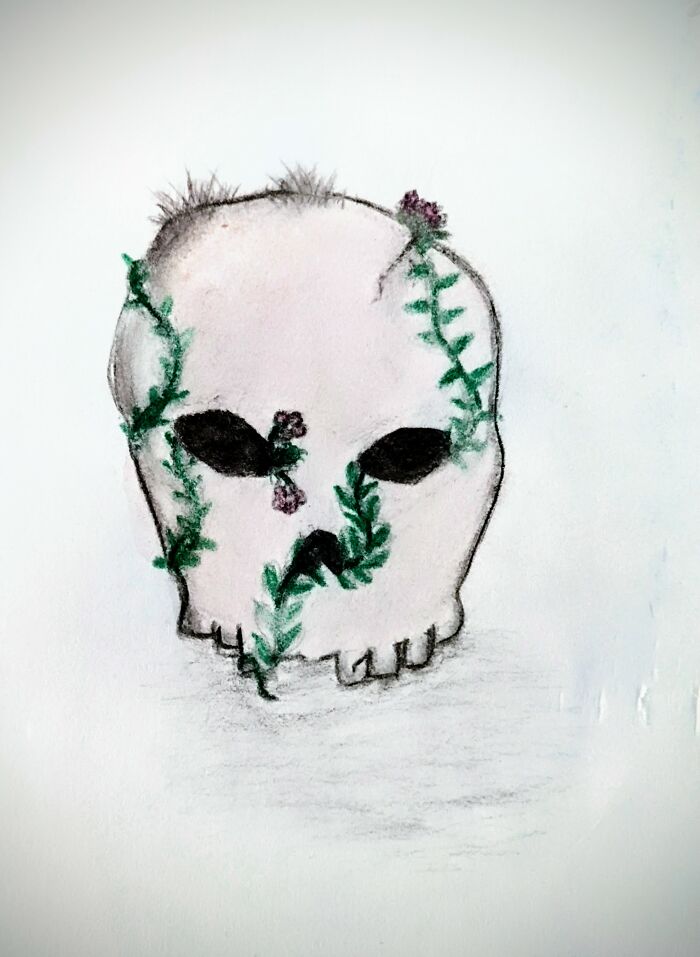 Drew This While My Class Was Watching A Movie - Don't Judge Its Hard To Draw In The Dark