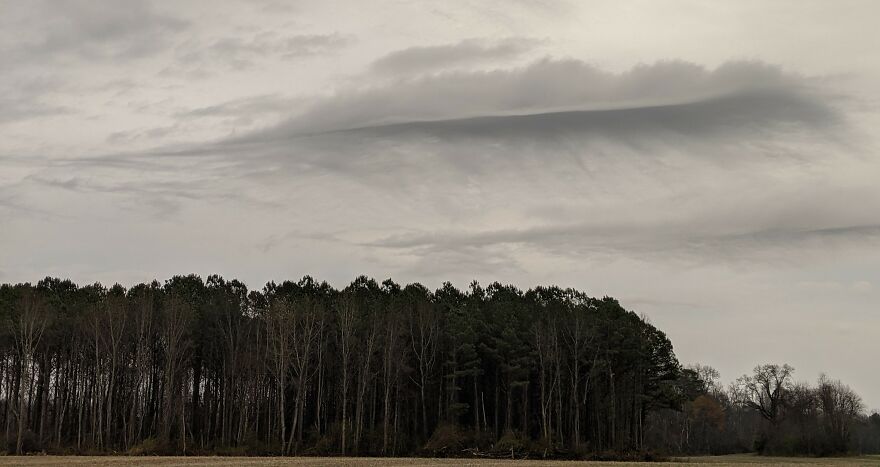 I Actually Just Took This The Other Day But I Wanted To Share Because It's Such A Unique Cloud Formation, A Giant Feather