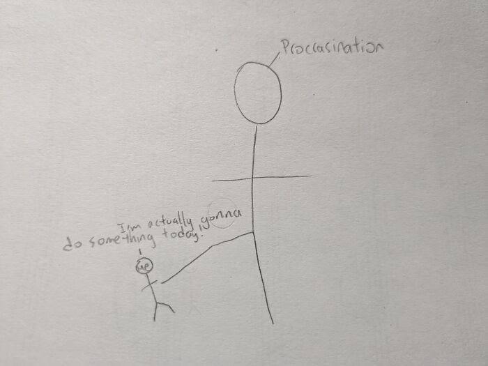 Procrastination Forced Me To Draw This