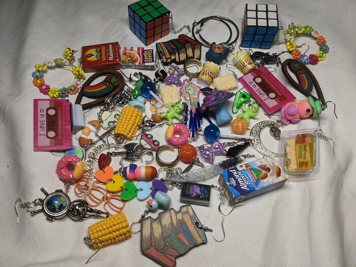 Idk If This Counts But My Earrings, I Love Wearing Them And Buying Them. I Have A Problem