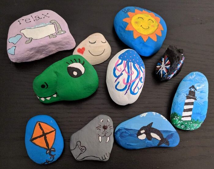 Painted rocks 