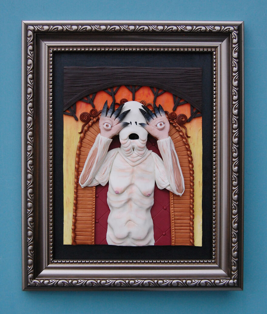 I Am A Clay Artist And Illustrator And I Make 'Paintings' Inspired By Movies I Love (16 Pics)