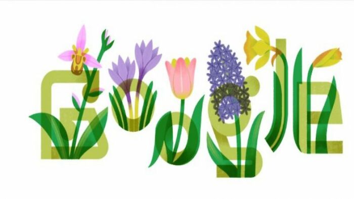 The Spring Google Doodle