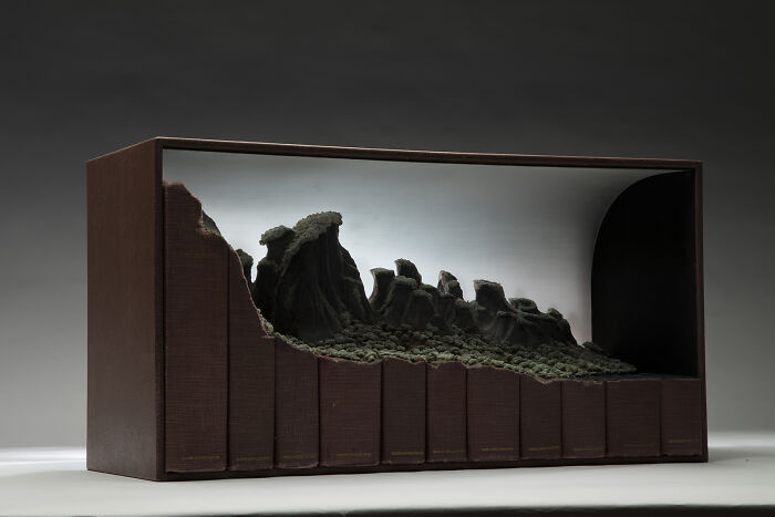 Carved Book Landscapes By Guy Laramee