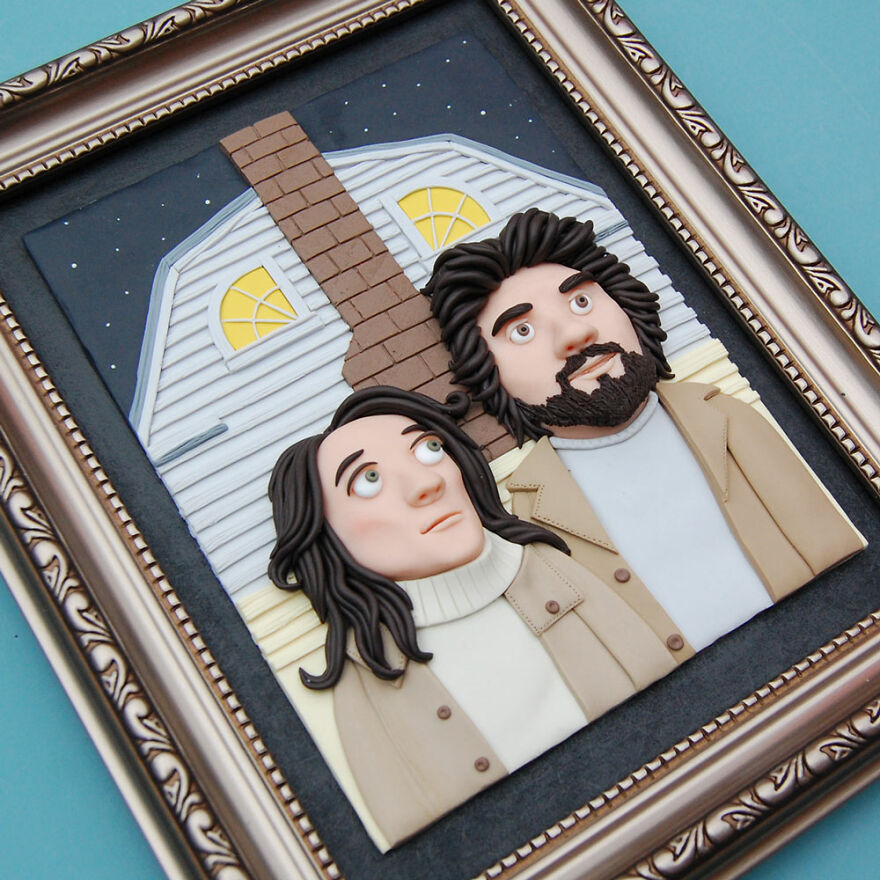 I Am A Clay Artist And Illustrator And I Make 'Paintings' Inspired By Movies I Love (16 Pics)