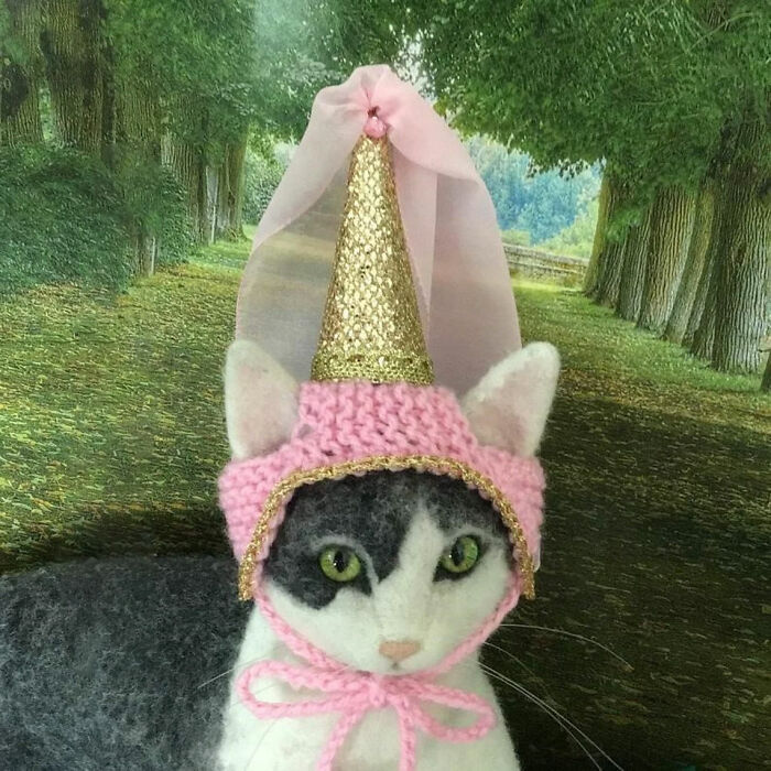 Cat Hats For Every Occasion: This Artist Crochets Funky Hats For Cats ...