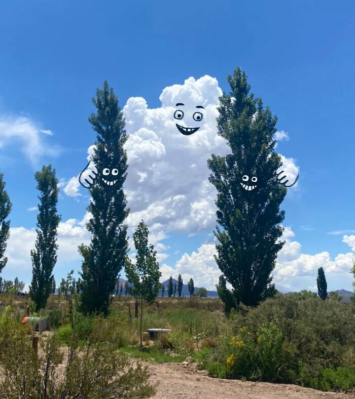 This Artist Reimagines Clouds As Characters By Drawing Shapes Onto Them