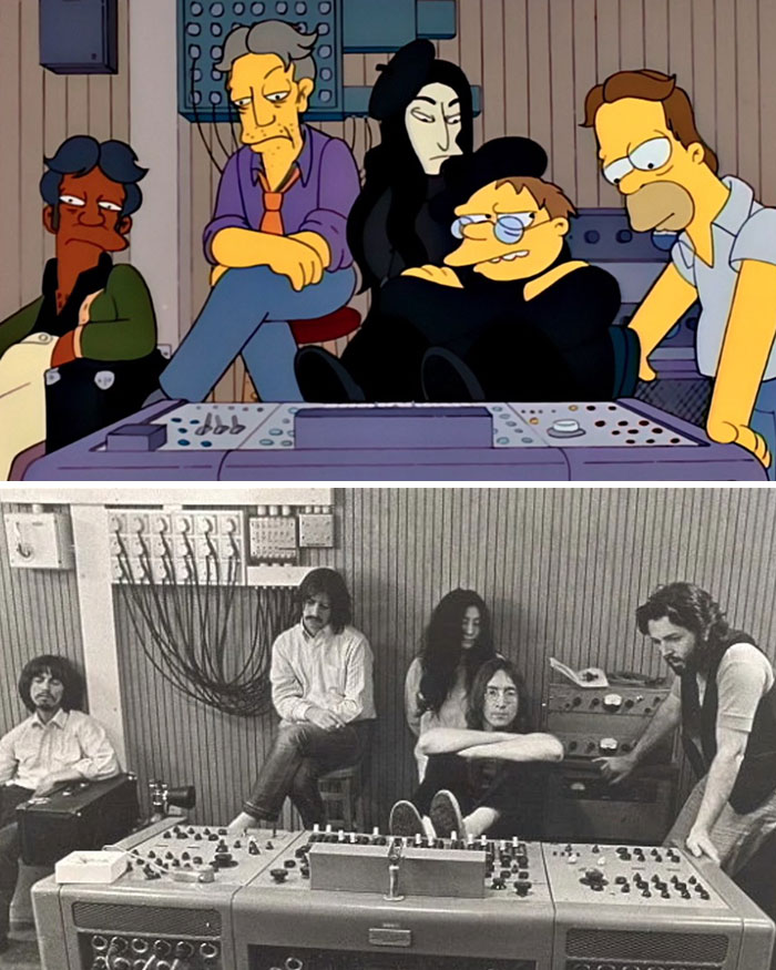 Ringo, Paul, George, John (And Yoko) During Recording Of "Let It Be", 1969