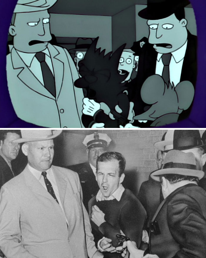 Detective James R. Leavelle, Left, Glowered As Jack Ruby Shot Lee Harvey Oswald At A Police Station Basement In Dallas On Nov. 24, 1963