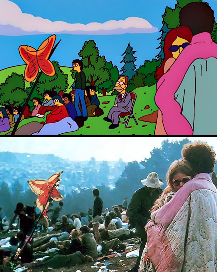 An Iconic Scene From Woodstock In 1969 