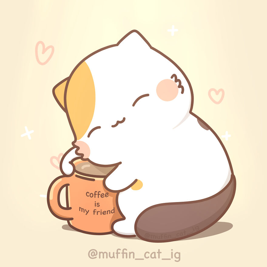 Muffin Loves Coffee Just Like Us