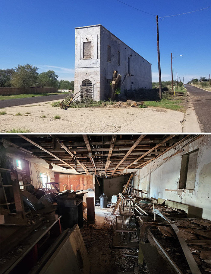 I Bought This Abandoned Building In West Texas And I'm In The Process Of Cleaning It, Before I Remodel It To Serve As A Center For A Veterans