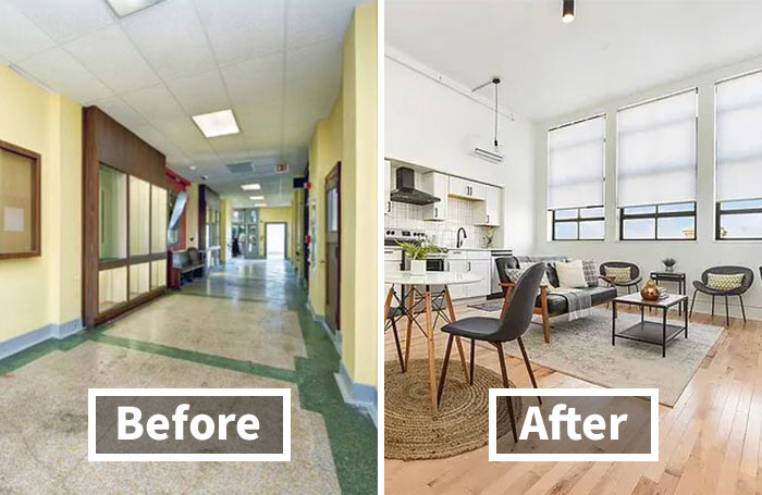 It Took 3 Years To Turn An Abandoned 1929 School Building Into This 31-Apartment Residential House
