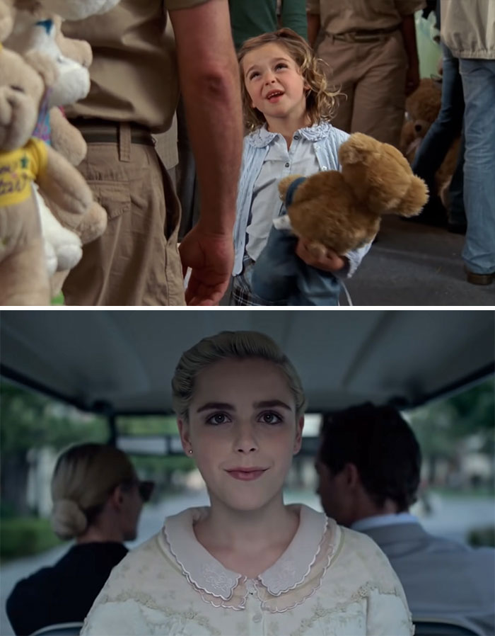 Kiernan Shipka In An Episode Of "Monk" (2006) At 7 Years Old And At 23 In "Swimming With Sharks" (2022)