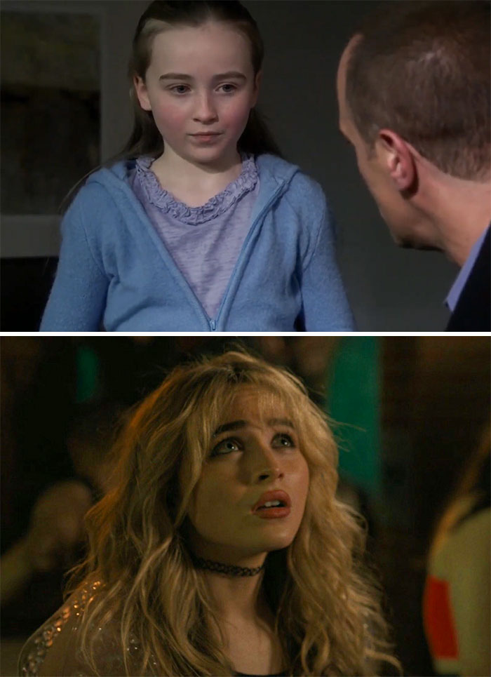 Sabrina Carpenter In An Episode Of "Law & Order: SVU" (2011) At 12 Years Old And At 23 In "Emergency" (2022)