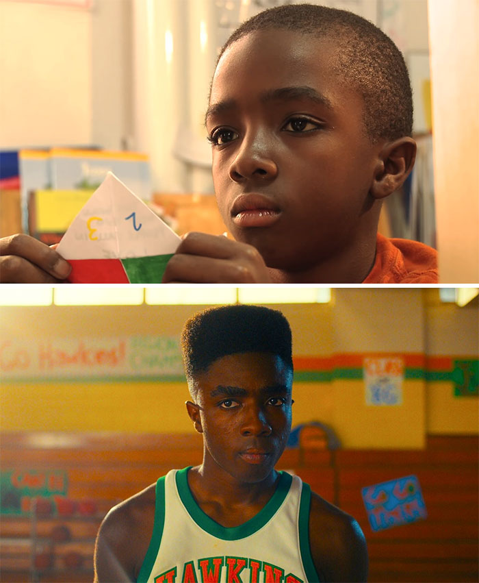 Caleb Mclaughlin In "Dreams Of Origami Fortunes" (2012) At 11 Years Old And At 21 In "Stranger Things" (2022)