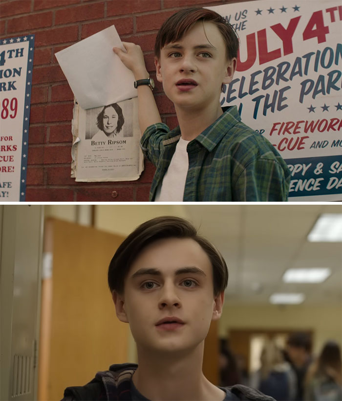 Jaeden Martell In "It" (2017) At 14 Years Old And At 19 In "Mr. Harrigan's Phone" (2022)