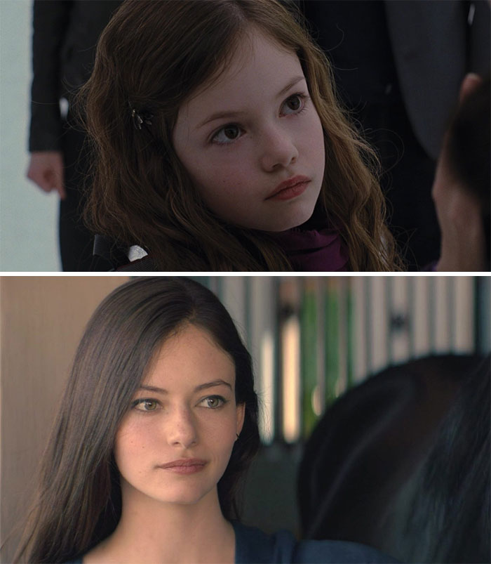 Mackenzie Foy In "Breaking Dawn 2" (2012) At 12 Years Old And At At 20 In "Black Beauty" (2020)