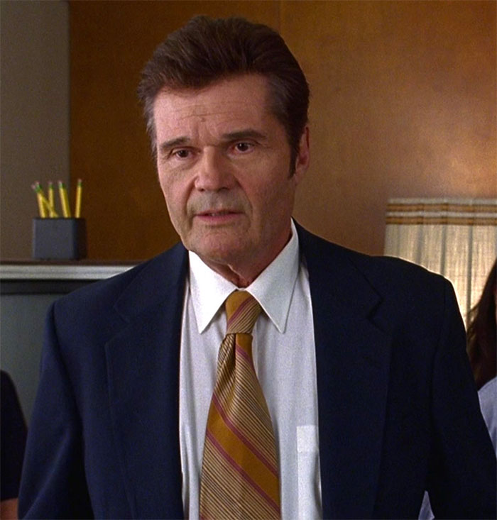 Fred Willard wearing suit in movie Austin Powers: The Spy Who Shagged Me