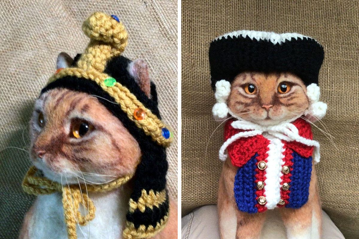 Cat Hats For Every Occasion: This Artist Crochets Funky Hats For
