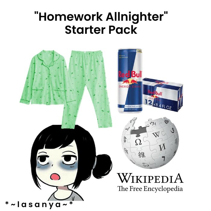 Homework Allnighter Starter Pack