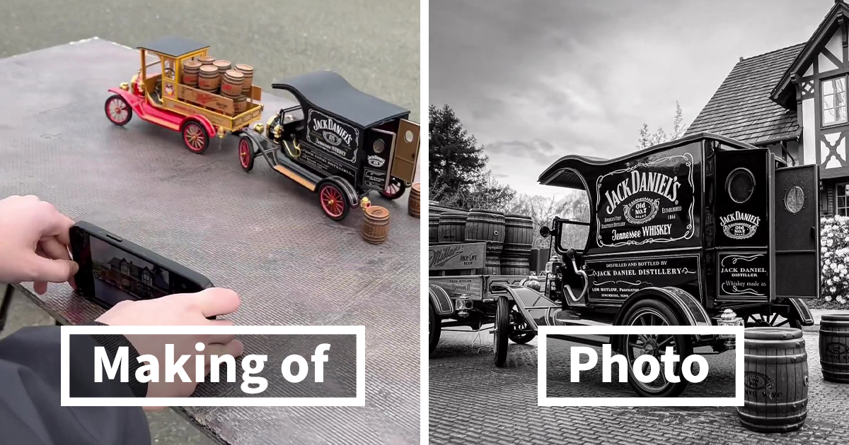 15 Y.O. Photographer Masterfully Uses Forced Perspective To Fool The Eye And Make Toy Cars Look Like Real Autos (30 Pics) - Vimarsana News