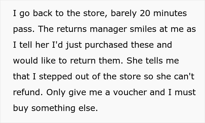 Store Doesn’t Give Refunds If You Leave The Store, Man Finds Loophole To Get His Money Back Store Doesn’t Give Refunds If You Leave The Store, Man Finds Loophole To Get His Money Back