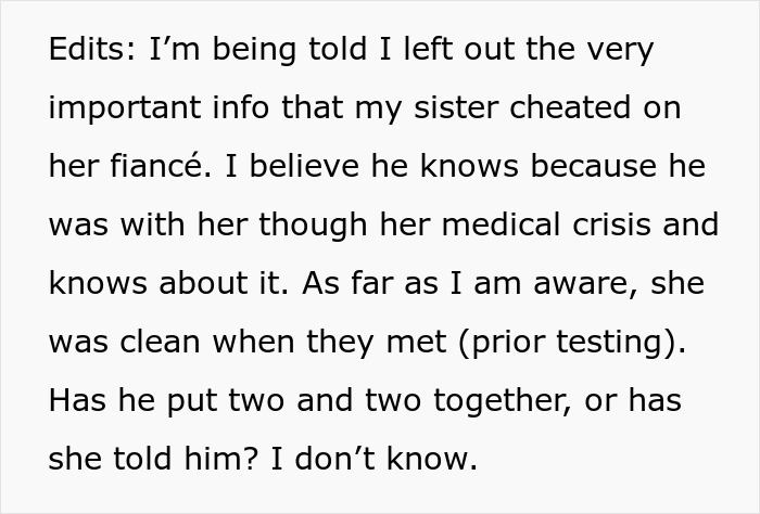 "She Said That My Anxiety Over Her Health Issues Was Too Much": Family Drama Arises As Woman Cuts Off Contact With Her 'Too Intrusive' Sibling "She Said That My Anxiety Over Her Health Issues Was Too Much": Family Drama Arises As Woman Cuts Off Contact With Her 'Too Intrusive' Sibling