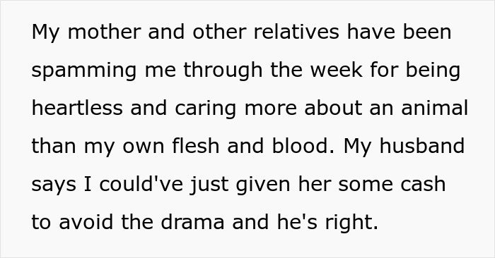 Woman Goes Off On Sister, Calls Her A “Crazy Cat Lady That's Going To End Up Alone” For Refusing To Help Her Out Financially Woman Goes Off On Sister, Calls Her A “Crazy Cat Lady That's Going To End Up Alone” For Refusing To Help Her Out Financially