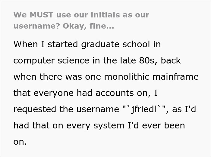 Guy Can’t Get A Simpler Username Because Of University “Initials Only” Policy, Maliciously Complies Guy Can’t Get A Simpler Username Because Of University “Initials Only” Policy, Maliciously Complies
