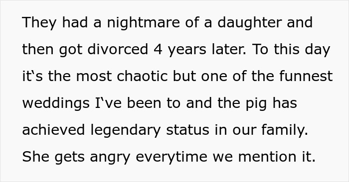 Bridezilla's dream castle wedding fell apart because of her attitude and ended up having a backyard party with a pig's head