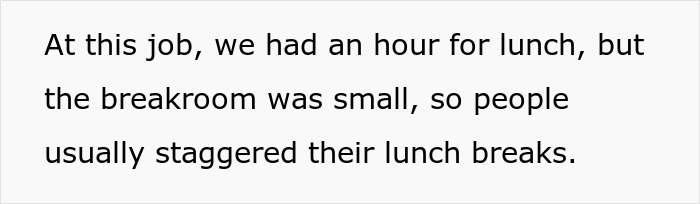 Boss tries to micromanage employees' lunch breaks and pays them extra overtime