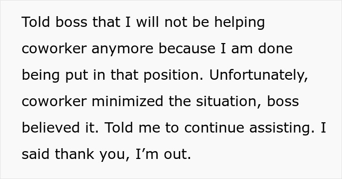 Person Is Done Taking On Coworker’s Work, Boss Ignores Them About It But Changes His Tune After They Put In Their Notice Person Is Done Taking On Coworker’s Work, Boss Ignores Them About It But Changes His Tune After They Put In Their Notice