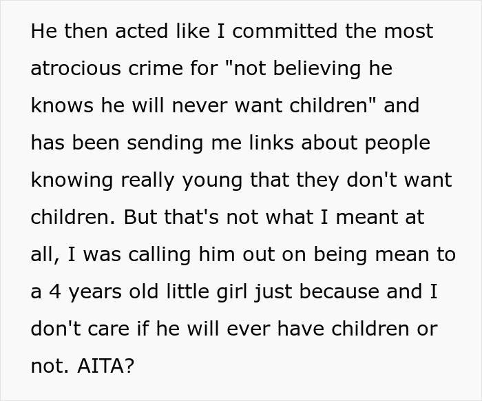 Person Wonders Whether It Was OK To Confront Their “Childfree” Sibling For Consistently Mistreating Their Little Cousin Person Wonders Whether It Was OK To Confront Their “Childfree” Sibling For Consistently Mistreating Their Little Cousin