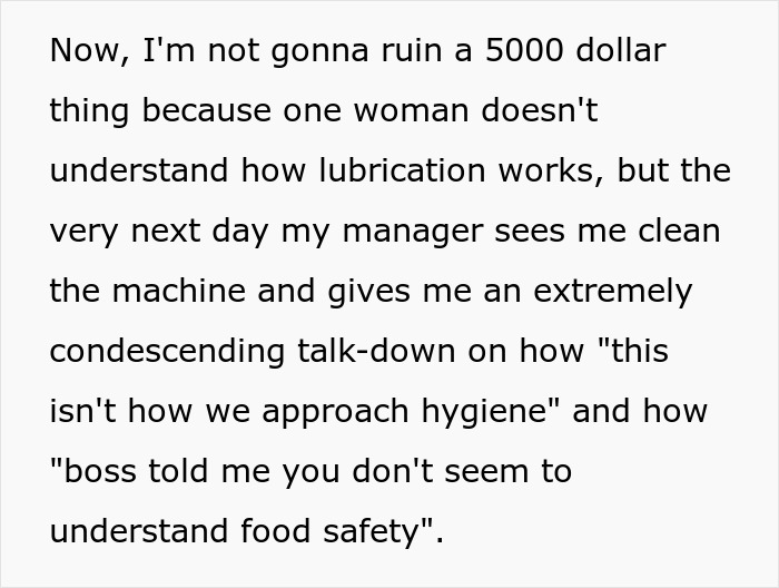 Angry Boss Belittles Employee For Following Exact Meat Slicer Cleaning Instructions, Gets Slapped With Malicious Compliance Angry Boss Belittles Employee For Following Exact Meat Slicer Cleaning Instructions, Gets Slapped With Malicious Compliance