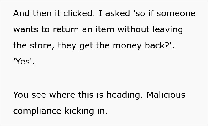 Store Doesn’t Give Refunds If You Leave The Store, Man Finds Loophole To Get His Money Back Store Doesn’t Give Refunds If You Leave The Store, Man Finds Loophole To Get His Money Back