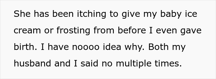 Woman Feeds 2-Month-Old Granddaughter Ice Cream Despite Her Parents Repeatedly Saying No, Is Not Ready For The Consequences Woman Feeds 2-Month-Old Granddaughter Ice Cream Despite Her Parents Repeatedly Saying No, Is Not Ready For The Consequences