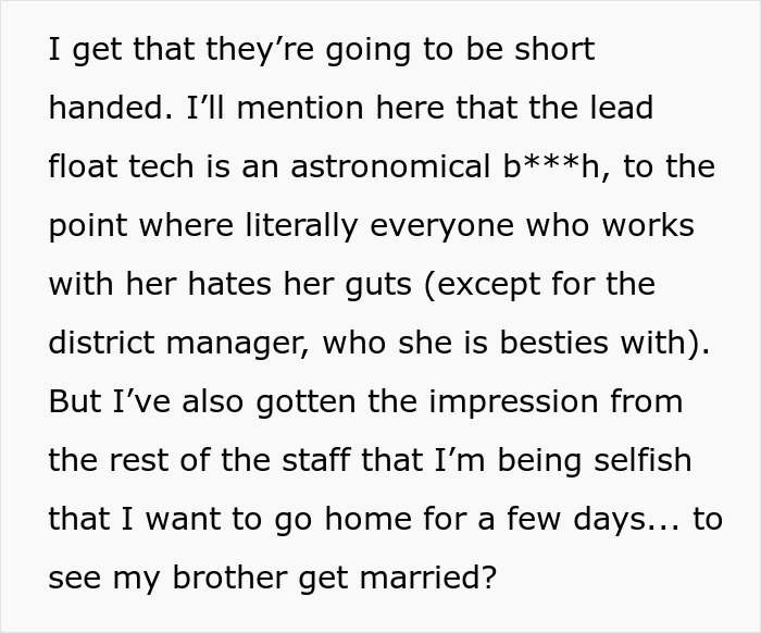 "Tell Me You Are American Without Telling": Woman Stands Up For Her Priorities And Quits Job To Attend Brother's Wedding After Getting Support Online "Tell Me You Are American Without Telling": Woman Stands Up For Her Priorities And Quits Job To Attend Brother's Wedding After Getting Support Online